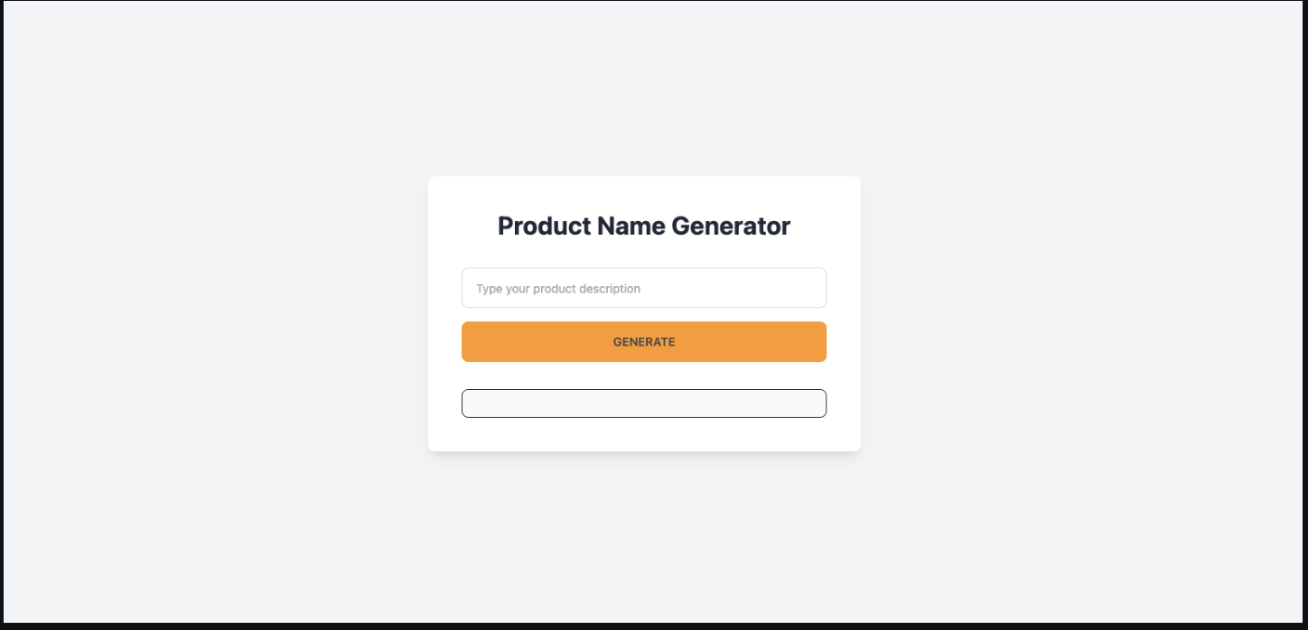 Product Name Generator